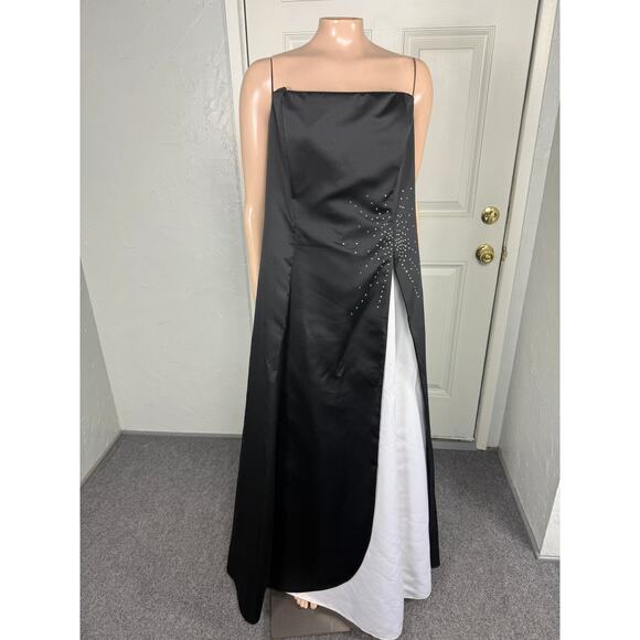 Vintage Y2K Fiesta NOS Women's Dress 2X Maxi Prom Evening Formal Satin Z4-5 - Picture 1 of 9